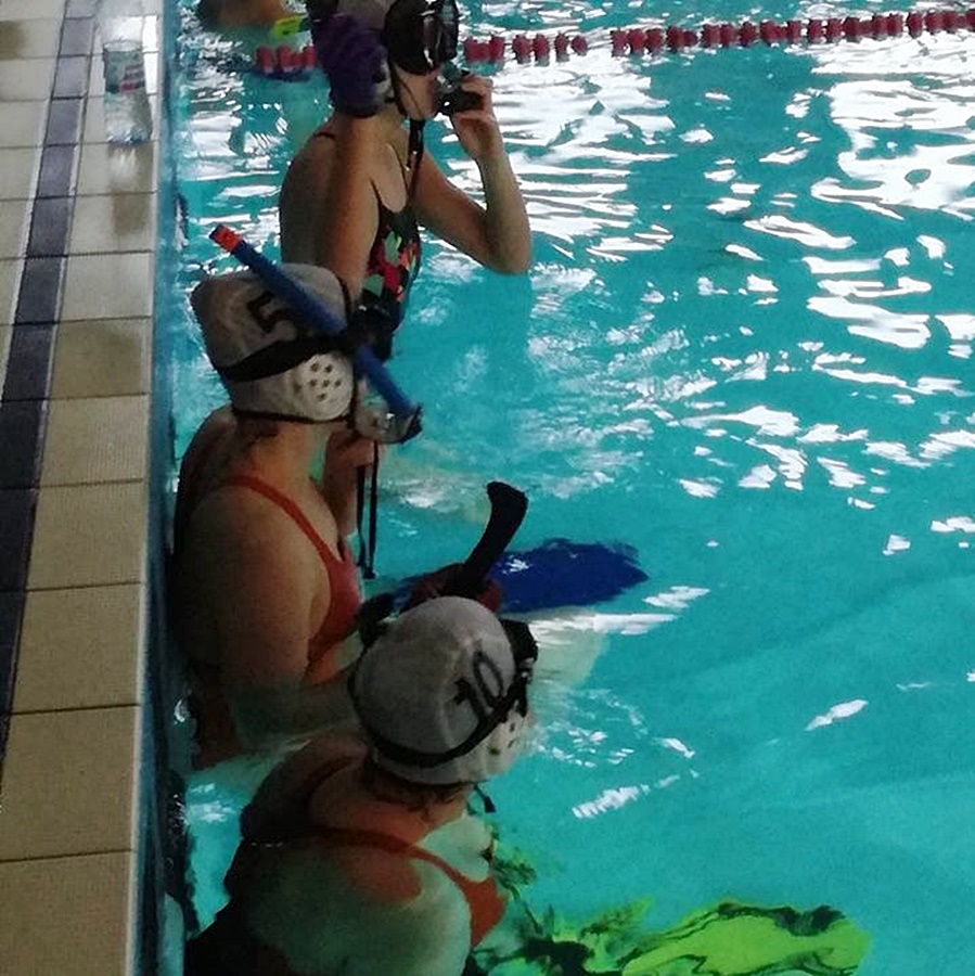 Hokej pod wodą Walenie Siemianowice Śląskie Trening II 2018